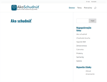 Tablet Screenshot of akoschudnut.sk